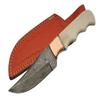 Damascus Steel Copper Bone Skinner Knife view 1