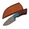 Full Tang Damascus Steel Blade Redwood Handle 8 inch Edc Hunting Knife view 1