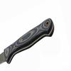 Blue Wood Filleting Steak Knife With Damascus Steel Blade | Leather Sheath view 4