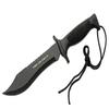 Skull Logo Bowie Stainless Steel Blade Abs Handle 12 inch EDC Hunting Knife view 2