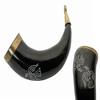 Medieval Engraved Raven 12-14 inch Buffalo Drinking Horn view 1