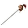Scottish Broad Sword 41 inch Stainless Steel Blade Brass Basket Red Velvet Handle view 2