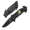 5" Dont Tread On Me Pocket Folding Knife Edc Camping Knife Stainless Steel Blade Black Aluminum Handle With A Clip And Emblem