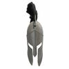 Handmade Roman Black Plumed 18 Gauge Carbon Steel Helmet view 1