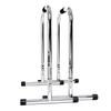 Lebert Fitness Dip Bar Stand - Original Equalizer Total Body Strengthener Pull Up Bar Home Gym Exercise Equipment Dipping Station - Frank Medrano Series, Workout Guide and Online Group - Chrome (XL) view 1