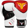 Mytra Fusion Punch Hard Boxing Gloves Artificial Leather Boxing Gloves 10oz 12oz 14oz 16oz Boxing Gloves for Training Punching Sparring Punching Bag Muay Thai Kickbox (12-oz, White Red) view 2