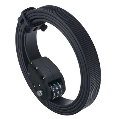 OTTOLOCK Cinch Lock - Lightweight Anti Theft Compact Combination Bike Lock, Ideal for Quick Stops, Bicycle Accessories, Stealth Black, 60 Inch