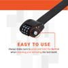 OTTOLOCK Cinch Lock - Lightweight Anti Theft Compact Combination Bike Lock, Ideal for Quick Stops, Bicycle Accessories, Stealth Black, 60 Inch view 2
