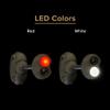 Princeton Tec Switch MPLS 10 Lumen Ultrabright Red/White LED Light, Universal Mounting System for Hardhats and Flexi-Neck Design, Essential for Law Enforcement, Military, and Trade Work, Olive Drab view 2