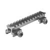Lion Gears BridgeMount Rail Tactical Picatinny .75" Riser, 5" Long, 12 Slots, Robust and Light-Weighted Design with Steel-to-Steel Connection Between Thumb Bolt and Locking Nut Plate, BM1207BT view 1