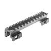 Lion Gears BridgeMount Rail Tactical Picatinny .75" Riser, 5" Long, 12 Slots, Robust and Light-Weighted Design with Steel-to-Steel Connection Between Thumb Bolt and Locking Nut Plate, BM1207BT view 2