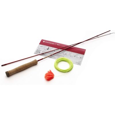 Redington Form Game Fly Rod, Practice Fly Fishing Rod for Beginners, 4'2" w/Line - Lava, One Size (5-8012027)