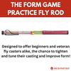 Redington Form Game Fly Rod, Practice Fly Fishing Rod for Beginners, 4'2" w/Line - Lava, One Size (5-8012027) view 2