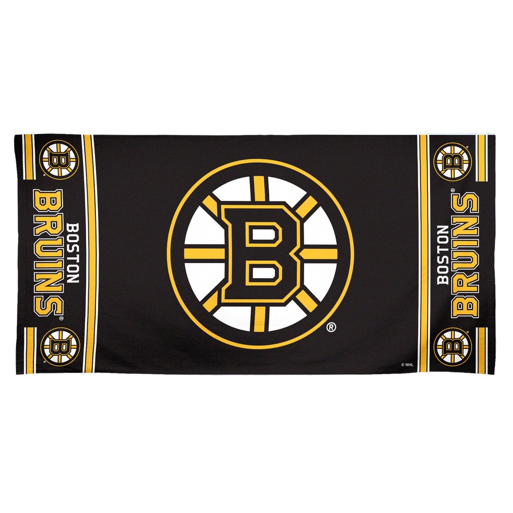 NHL Boston Bruins 30 by 60 Fiber Reactive Beach Towel