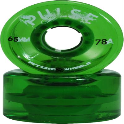 Atom Pulse Outdoor Wheels (Green, Set of 4)