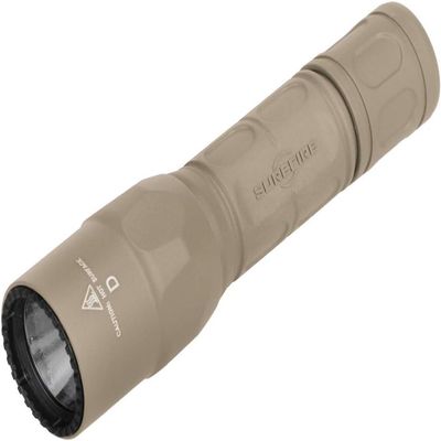 SureFire G2X Pro Dual-Output LED Flashlight with Click Switch, Desert Tan, Small