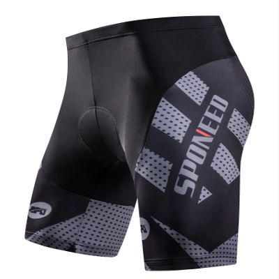 sponeed Padded Cycling Mens Shorts Bicycle Underwear Half Pants Padded Bikes Bottoms US L Grey