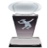 Crystal Tennis Trophy with Free Engraving (Customize Now!) view 1