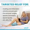Vive Knee Ice Pack Wrap - Cold/Hot Gel Compression Brace - Heat Support Strap for Arthritis Pain, Tendonitis, ACL, Athletic Injury, Osteoarthritis, Women, Men, Running, Meniscus and Patella Surgery view 3
