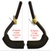 Crunch Ab Accessory Ergonomically Designed for Total Trainer and Other 1 Inch Thickness Large Frame Inclined Fitness Equipments Black view 2