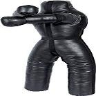 LEATHERAY MMA Grappling Dummy Jiu Jitsu Judo Martial Arts Punching Bag for Judo Karate, Wrestling Throwing BJJ Dummy Black 70"-Unfilled