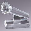 Hit Trophy Crystal Microphone Award with Free Engraving (Customize Now!) view 2