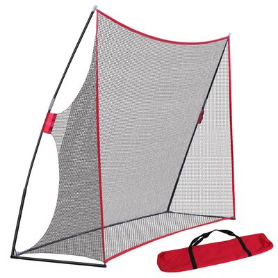 Smartxchoices Portable 10x7ft Large Golf Netting Golf Practice Hitting Net with Stand Frame & Carry Bag for Golf Driving Pitching Hitting Training, Backyard/Indoor/Outdoor