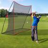 Smartxchoices Portable 10x7ft Large Golf Netting Golf Practice Hitting Net with Stand Frame & Carry Bag for Golf Driving Pitching Hitting Training, Backyard/Indoor/Outdoor view 2