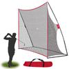 Smartxchoices Portable 10x7ft Large Golf Netting Golf Practice Hitting Net with Stand Frame & Carry Bag for Golf Driving Pitching Hitting Training, Backyard/Indoor/Outdoor view 3