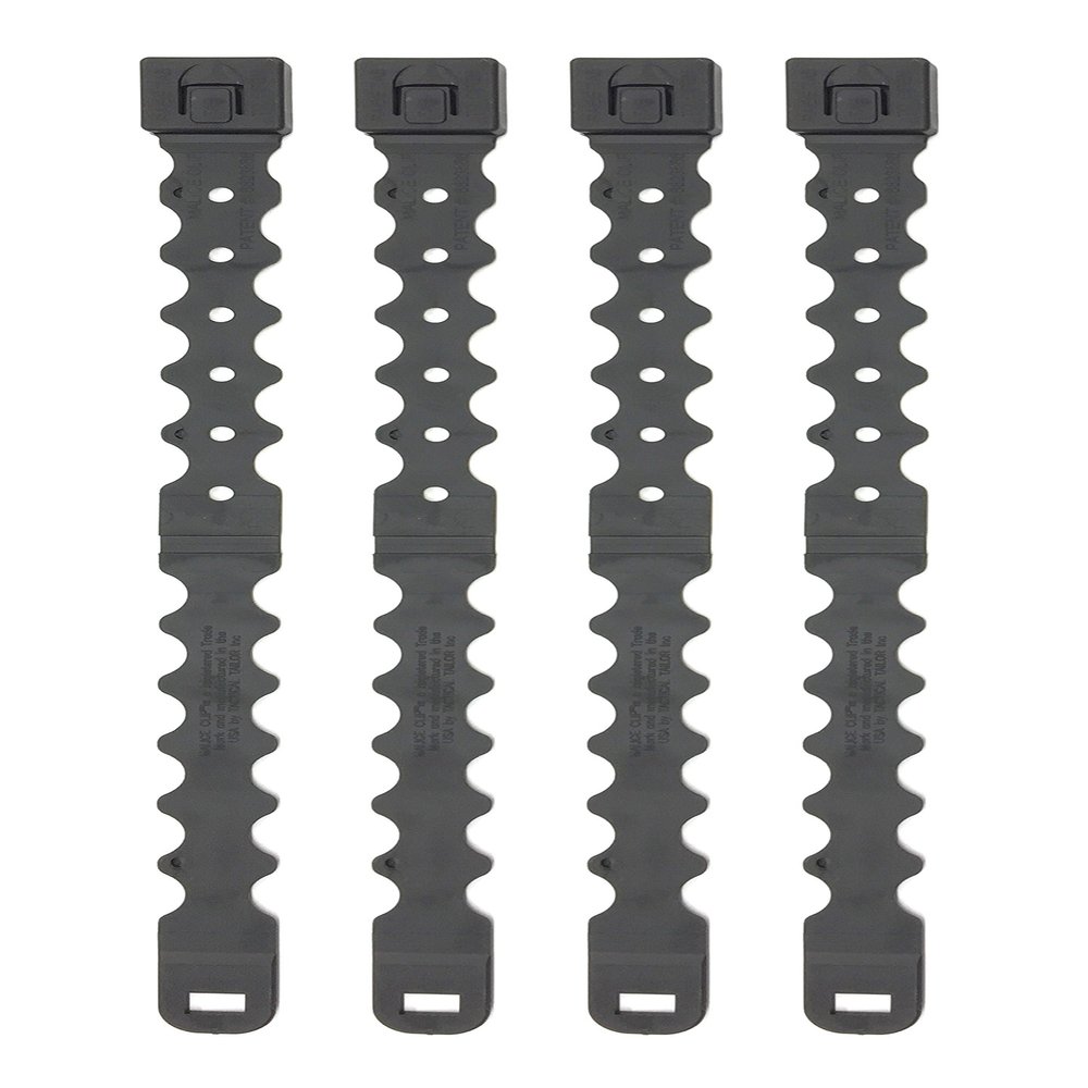 Tactical Tailor Fight Light Malice Clips - 4 pack (Long) (Black)