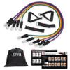 SPRI Resistance Band Kit - Resistance Training Interchangeable Tubes for Full Body Toning - Includes 5 Exercise Bands, Ankle/Wrist Strap with Padded Handles, Door Anchor, Exercise Guide, Carry Bag view 2