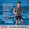 SPRI Resistance Band Kit - Resistance Training Interchangeable Tubes for Full Body Toning - Includes 5 Exercise Bands, Ankle/Wrist Strap with Padded Handles, Door Anchor, Exercise Guide, Carry Bag view 3