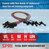 SPRI Resistance Band Kit - Resistance Training Interchangeable Tubes for Full Body Toning - Includes 5 Exercise Bands, Ankle/Wrist Strap with Padded Handles, Door Anchor, Exercise Guide, Carry Bag view 4