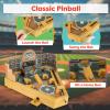 HEY! PLAY! 12-HY2070 Baseball Pinball Tabletop Skill Game - Classic Miniature Wooden Retro Sports Arcade Desktop Toy for Adult Collectors and Children view 2