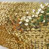 Anna-Kaci Womens Shiny Sequin Party Cropped Strapless Bandeau Stretch Tube Top, Gold, Small - Medium view 4