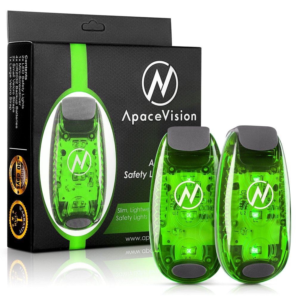 LED Safety Light (2 Pack) - Clip On Strobe/Running Lights for Runners, Dog, Bike, Walking, Boat, Kayak, Stroller and More - High Visibility Accessories for Your Reflective Gear, Bicycle