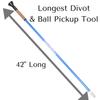 GoBUDi Longest Divot Pitch Mark Tool, Fix Ball Marks & Pick Up Golf Balls Without Bending view 4