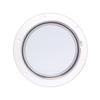 Beckson 6" Clear Center Pry-Out Deck Plate - White view 1