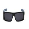 white bandana pattern Locs Shades, Black, Medium view 3