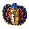 Egyptian Scarab Amulet Lapis pin/brooch view 2