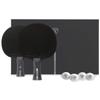 Killerspin SVR 2U Black Paddle Set of 2 Rackets with 4 Balls and Foam Protective Paddle Storage Case view 3