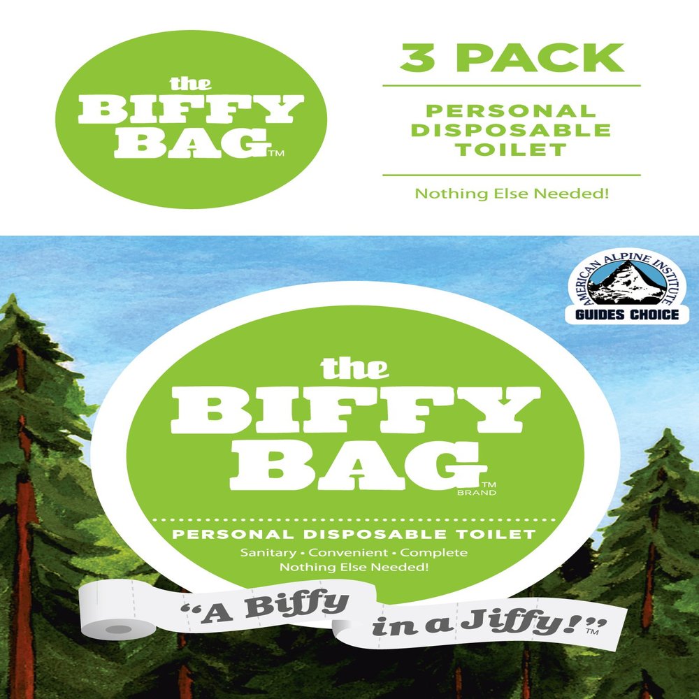 Biffy Bag Pocket Size Disposable Toilet (Pack of 3) , Classic