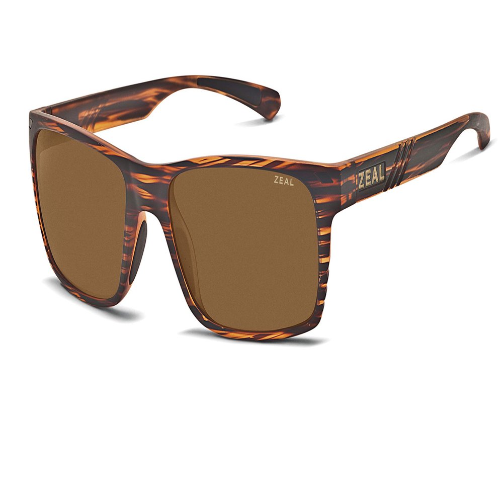 Zeal Optics Brewer | Plant-Based Polarized Sunglasses for Men & Women - Matte Woodgrain/Polarized Copper Lens