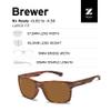 Zeal Optics Brewer | Plant-Based Polarized Sunglasses for Men & Women - Matte Woodgrain/Polarized Copper Lens view 4