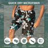 Kanu Surf Men's Barracuda Swim Trunks (Regular & Extended Sizes), Oahu Black, Medium view 3