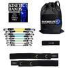 Kinetic Bands - Leg Speed Resistance Bands - Performance/Fitness Training - 4 Resistance Levels, Stretch Strap, Digital Training Series (Yellow, Light Green, Light Blue, Grey - Ages 12 & Under) view 1