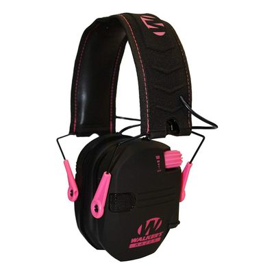 Walker's Game Ear Razor Slim Electronic Muff, Pink