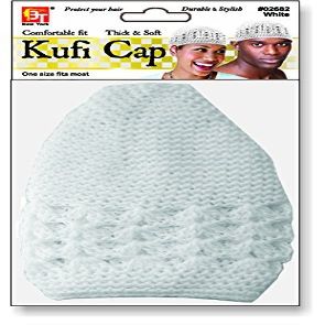 Cotton Kufi Cap #02682 White (one Size fit)