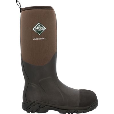MUCK Men's Arctic Pro Steel Toe Insulated Boot, Brown, Size 10(M)