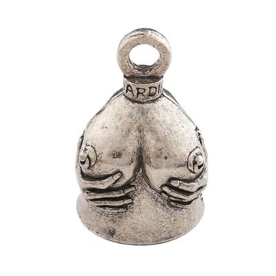 Guardian Bell "Handful Good Luck Bells w/Keyring & Black Velvet Gift Bag | Motorcycle Bell | Good Luck Gift to Friends/Family | Lead-Free Pewter Bike Bell | Made in The USA